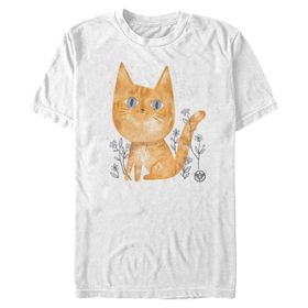 Marvel Big & Tall Goose the Cat Üst Kısa Kollu Beyaz Erkek T-shirt