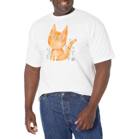 Marvel Big & Tall Goose the Cat Üst Kısa Kollu Beyaz Erkek T-shirt