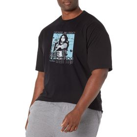 Marvel Big & Tall Hawkeye Kate Bishop Hero Shot Üst Kısa Kollu Siyah Erkek T-shirt