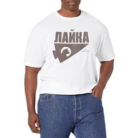 Marvel Big & Tall Hawkeye Rus Logolu Üst Kısa Kollu Beyaz Erkek T-shirt