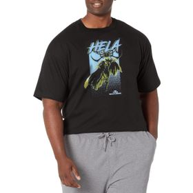 Marvel Big & Tall Hela Pop Black Erkek T-shirt
