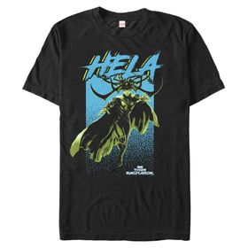 Marvel Big & Tall Hela Pop Black Erkek T-shirt