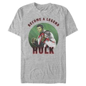 Marvel Big & Tall Hulk Armor Circle Solo Üst Kısa Kollu Athletic Heather Erkek T-shirt