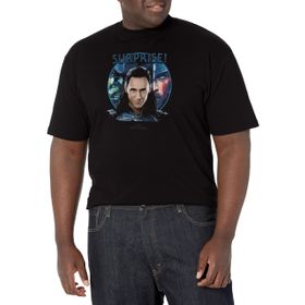 Marvel Big & Tall Hulk Boyalı Black Erkek T-shirt