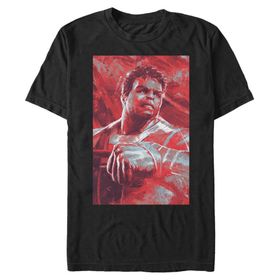 Marvel Big & Tall Hulk Boyalı Black Erkek T-shirt