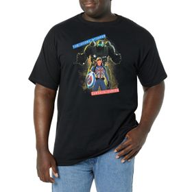 Marvel Big & Tall Hydraw Stomper Black Erkek T-shirt