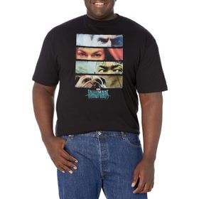 Marvel Big & Tall Inhumans Eyes Black Erkek T-shirt