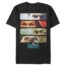Marvel Big & Tall Inhumans Eyes Black Erkek T-shirt
