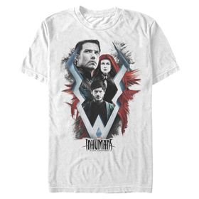 Marvel Big & Tall Inhumans Tv Üst Kısa Kollu Beyaz Erkek T-shirt