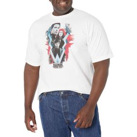 Marvel Big & Tall Inhumans Tv Üst Kısa Kollu Beyaz Erkek T-shirt