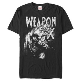 Marvel Big & Tall Klasik All Rage Black Erkek T-shirt