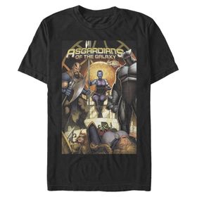 Marvel Big & Tall Klasik Asgardians Oct18 Black Erkek T-shirt