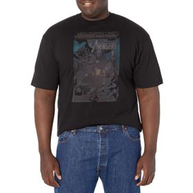 Marvel Big & Tall Klasik Avengers Black Erkek T-shirt