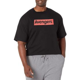 Marvel Big & Tall Klasik Avengers Black Erkek T-shirt