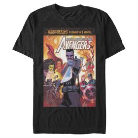 Marvel Big & Tall Klasik Avengers Black Erkek T-shirt
