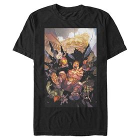 Marvel Big & Tall Klasik Avengers Black Erkek T-shirt