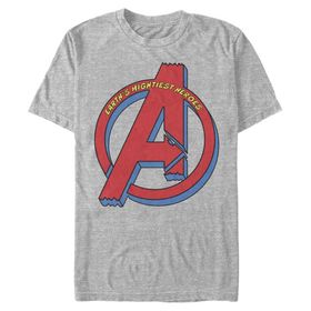 Marvel Big & Tall Klasik Avengers Mightiest Üst Kısa Kollu Athletic Heather Erkek T-shirt