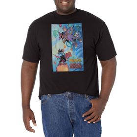 Marvel Big & Tall Klasik Ay Kız Şeytan Dino Jan Black Erkek T-shirt
