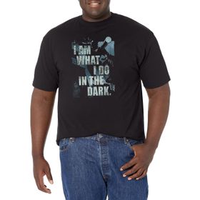 Marvel Big & Tall Klasik Baton Throw Black Erkek T-shirt
