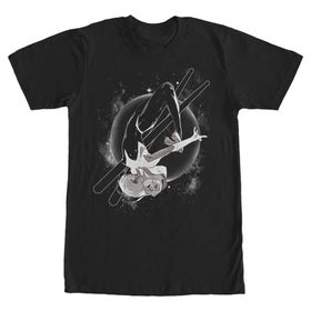 Marvel Big & Tall Klasik Batteur Lune Black Erkek T-shirt