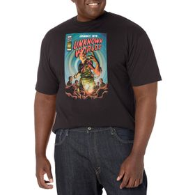 Marvel Big & Tall Klasik Bilinmeyen Dünya Jan19 Üst Kısa Kollu Siyah Erkek T-shirt