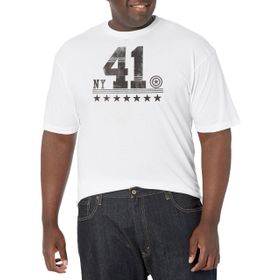 Marvel Big & Tall Klasik Captain America Represent Üst Kısa Kollu Beyaz Erkek T-shirt