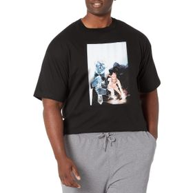 Marvel Big & Tall Klasik Clodagmdodc Dec18 Black Erkek T-shirt