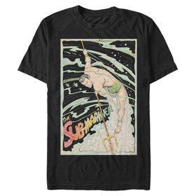 Marvel Big & Tall Klasik Cyclone Mariner Black Erkek T-shirt