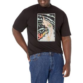 Marvel Big & Tall Klasik Cyclone Mariner Black Erkek T-shirt