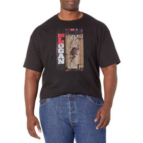 Marvel Big & Tall Klasik Dead Man Logan Black Erkek T-shirt