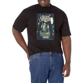 Marvel Big & Tall Klasik Doctor Strange Ghost Dog Oct18 Black Erkek T-shirt