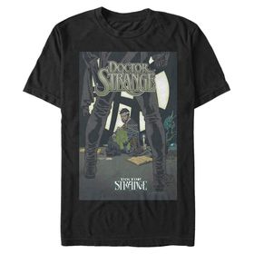 Marvel Big & Tall Klasik Doctor Strange Ghost Dog Oct18 Black Erkek T-shirt