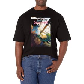 Marvel Big & Tall Klasik Ghost-Spider Dec18 Üst Kısa Kollu Siyah Erkek T-shirt