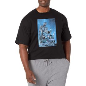 Marvel Big & Tall Klasik Groot Dec18 Üst Kısa Kollu Siyah Erkek T-shirt