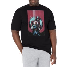 Marvel Big & Tall Klasik Groot Dec18 Üst Kısa Kollu Siyah Erkek T-shirt