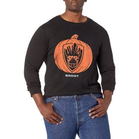 Marvel Big & Tall Klasik Groot Pumpkin Üst Kısa Kollu Siyah Erkek T-shirt