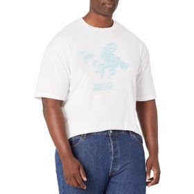 Marvel Big & Tall Klasik Guardians of the Galaxy Iced Raccoon Üst Kısa Kollu Beyaz Erkek T-shirt