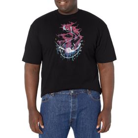 Marvel Big & Tall Klasik Gwen Thwips Üst Kısa Kollu Siyah Erkek T-shirt