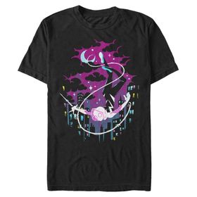 Marvel Big & Tall Klasik Gwen Thwips Üst Kısa Kollu Siyah Erkek T-shirt
