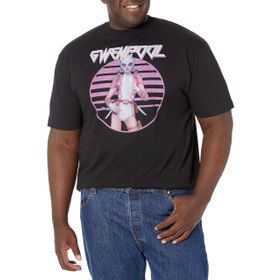Marvel Big & Tall Klasik Gwenpool Intro Siyah Erkek T-shirt