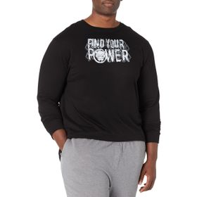 Marvel Big & Tall Klasik Hulk Yıl Eğitimi Siyah Erkek T-shirt