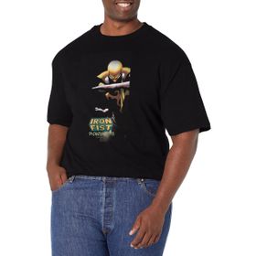 Marvel Big & Tall Klasik Iron Fist Oct18 Üst Kısa Kollu Siyah Erkek T-shirt