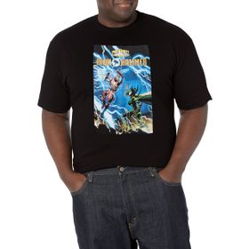 Marvel Big & Tall Klasik Iron Hammer Oct18 Üst Kısa Kollu Siyah Erkek T-shirt