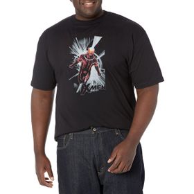 Marvel Big & Tall Klasik Leader Cyclops Üst Kısa Kollu Siyah Erkek T-shirt