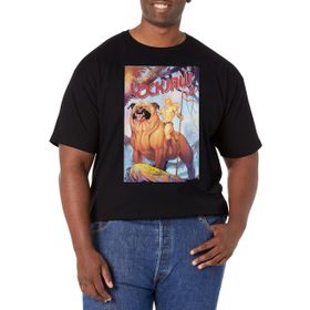Marvel Big & Tall Klasik Lockjaw March18 Üst Kısa Kollu Siyah Erkek T-shirt