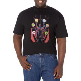 Marvel Big & Tall Klasik Miles Spider-Man Jan19 Üst Kısa Kollu Siyah Erkek T-shirt