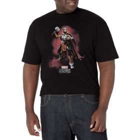 Marvel Big & Tall Klasik Ml Lady Thor Üst Kısa Kollu Siyah Erkek T-shirt
