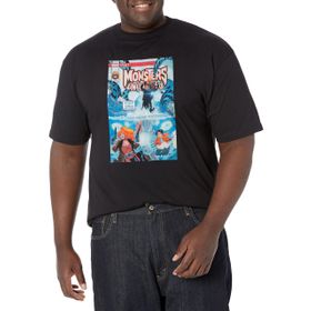 Marvel Big & Tall Klasik Monsterleash Jan18 Black Erkek T-shirt