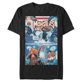 Marvel Big & Tall Klasik Monsterleash Jan18 Black Erkek T-shirt