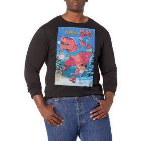Marvel Big & Tall Klasik Moongirl Nov18 Üst Kısa Kollu Siyah Erkek T-shirt